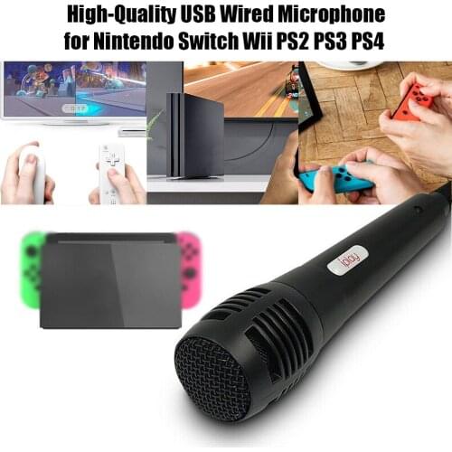 USB Wired Mic Microphone Universal Microphones USB Rechargeable Meeting for Nintendo Switch Wii U PS4 PS3 Xbox One PC