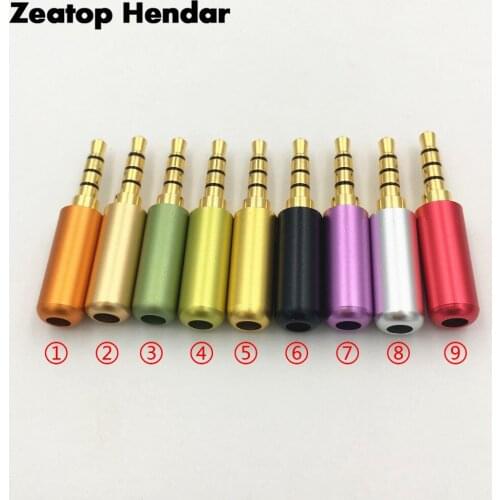 1Pcs 3.5mm 3 4 Pole Stereo Male Audio Plug RCA 3.5 Jack Soldering for DIY Repair Earphones Headset Connector