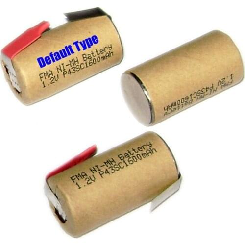 10Pcs Ni-MH Sub C SC 1.2v 1600mAh battery High power for Power Tools w/tabs
