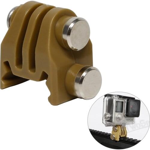 20mm Picatinny Gun Rail Mount Airsoft Gun Adapter Kit for GoPro YI Action Cameras Hunting Rifle Camera Tripod Mount