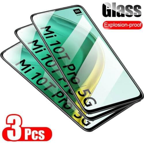 3Pcs Clear Glas For Xiaomi Mi 10T Pro Protective Glass For Xiomi Mi 9T T10 Pro Screen Protector on Xaomi Mi10T 10TPro Film Armor
