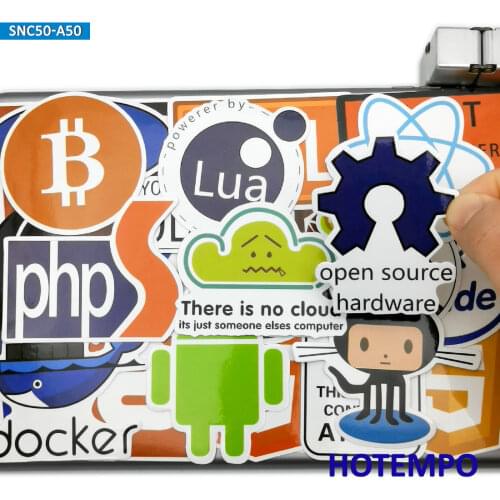 50pcs Programming Internet Html Software Geek Hacker Developer Stickers for Mobile Phone Laptop Luggage Skateboard Decal Sticker