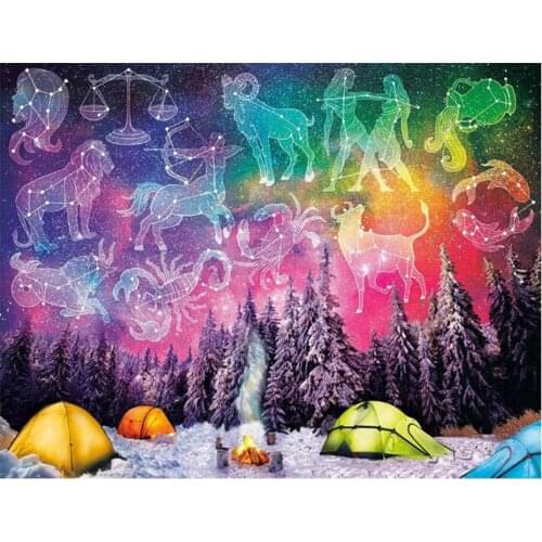 5D Constellation sky Full Round Drill Mosaic Diamond Craft 3d Picture DIY Diamond Painting Rhinestone Art Home Wall Decor A981