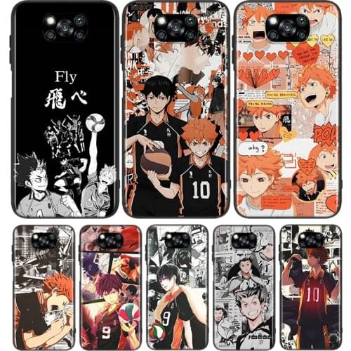 Haikyuu Hinata Attacks For Xiaomi Poco X3 NFC M2 X2 F2 C3 M3 Pocophone F1 Pro Mi Play Mix 3 A2 A1 6 5 lite Phone Case