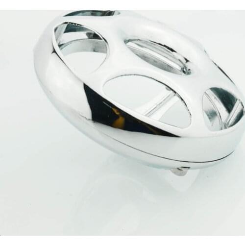 For Yamaha V-Star Vstar 650 1100 Classic Custom Silverado Kawasaki Vulcan 800 1995-2006 Motorcycle Round Horn Cover Chrome