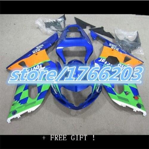 Motorcycles Fairing Kit Fit For Suzuki GSXR600 GSXR750 GSXR 600 750 01 02 03 2001 2002 2003 yellow green blue black Fairing