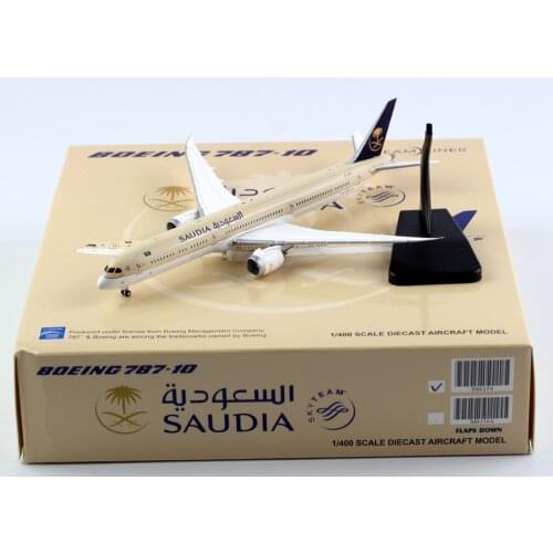 1:400 Alloy Collectible Plane JC Wings XX4256 Saudi Arabian Airlines "Dreamliner" Boeing B787-10 Diecast Aircarft Model HZ-AR24