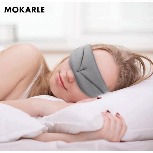 Fashion Sleep Mask Cotton Eyeshade Nylon Eye Adjustable Mask For Sleep Natural Silk Sleep Eye Mask Travel Soft Cover Eye Patch