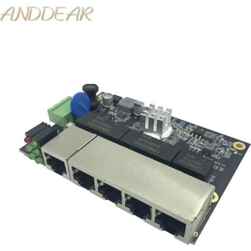 Ethernet Switch Module 5 Ports Unmanaged10/100/1000mbps Industrial PCBA board OEM Auto-sensing Ports PCBA board OEM Motherboard