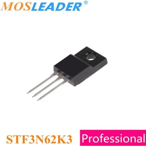 Mosleader STF3N62K3 3N62K3 TO220F 100PCS 620V 2.7A N-Channel Original High quality