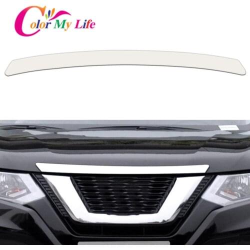Color My Life Stainelss Steel Car Front Hood Grill Cover Trim for Nissan X-trail Xtrail Rogue T32 2014 - 2020 Accessories
