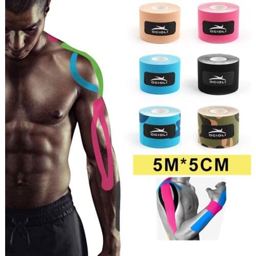 NEW Sport Kinesiology Tape Kinesiotape Roll Cotton Elastic tmedical Adhesive Muscle Bandage Strain Injury basketball volleyball