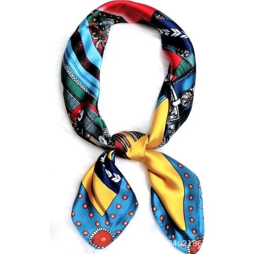 New Women Scarf Silk Square Shawl Wrap Lady Neck Scarves Bandana