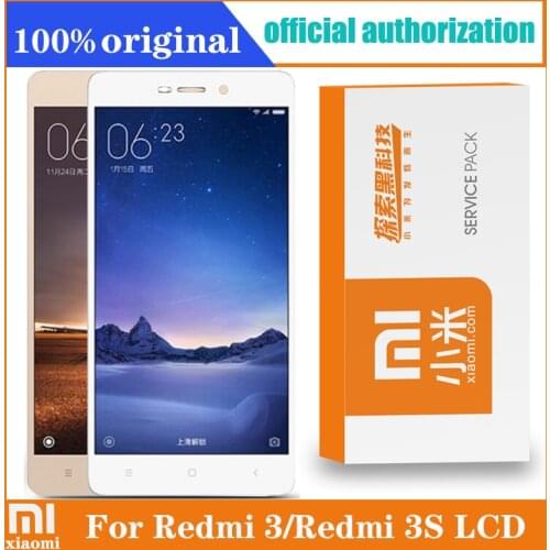 Original Display For Xiaomi Redmi 3 LCD with frame For Redmi 3S LCD Display Replacement For Redmi 3 PRO Display