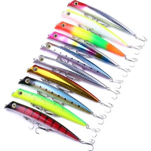 1Pcs Topwater Popper Fishing Lure 12cm 17g Floating Swim Wobblers Artificial Hard Fake Bait Bass Crankbaits Isca Tackle