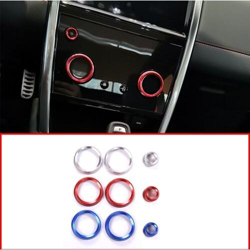 For Land Rover Discovery Sport L550 2020 Car-Styling Alloy Air Conditioning Knobs Audio Circle Trim Car Interior Accessorires