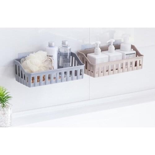 Corner Bathroom Organizer Shelf Shampoo Cosmetic Storage Rack Wall Mounted Kitchen Shelf Household Items Bathroom Accessories