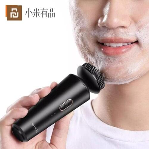 Xiaomi Kribee Mens Clean Electric Cleansing Device Black Pure Spin Power Technology Deep Cleansing Hard Core Oil Control
