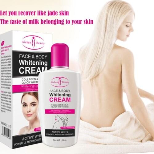 Milk Moisturizing Body Cream Nourish Silky Whitening Brightening Skin Care Body Lotion 120ml
