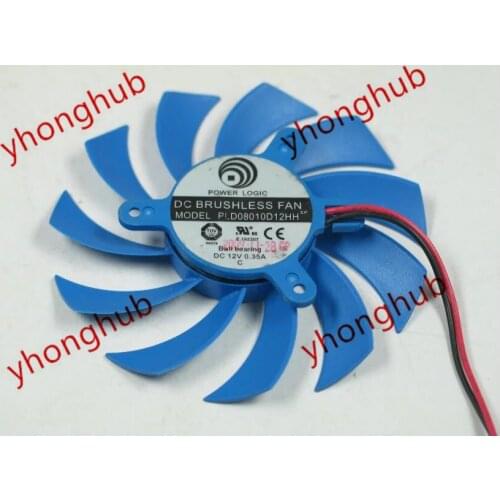 POWER LOGIC PLD08010D12HH DC 12V 0.35A Server Cooling Fan