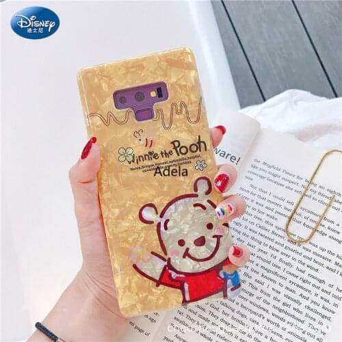 Winnie The Pooh for Samsung Mobile Phone Case S10 Note10/8/9s 9+ S8 Lovers Protective Cover All-inclusive Soft Accessories Gifts