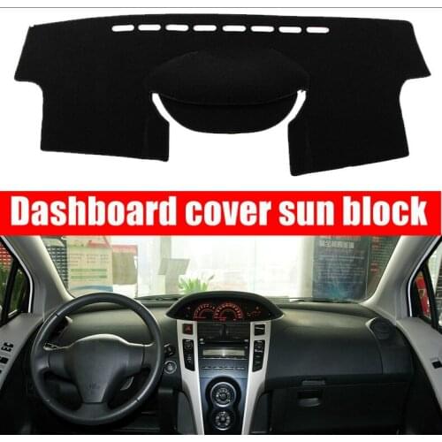 Car Inner Auto Dashboard Cover Dashmat Pad Carpet Sun Shade Dash Board Cover Fit For Toyota Vitz / Yaris Hatchback 2006 - 2011