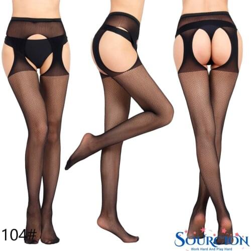 Woman Sexy Lingerie Pantyhose Erotic Stockings Medias Hombre Mesh Open Crotch Fishnet Panty Bottoming Lntimate Goods For Sex