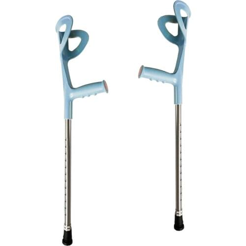 2x Portable Elbow Crutch Aluminum Sticks for Disabled Person Rehabilitation