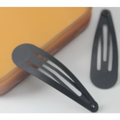 50pcs/lot 30mm /40mm /48mm Single Solid No Slip Hair Clips Girls' Hairpin Barrettes for Women kids Hair Accessories