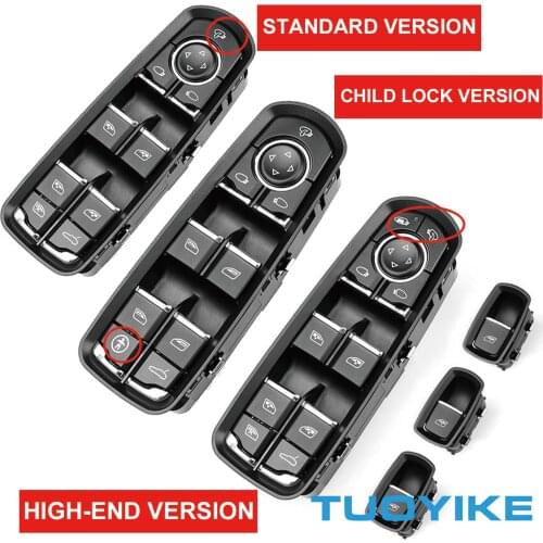 7PP959855C 7PP959858RDML 7PP959858MDML Window Lift Switch Button Regulator Replace For Porsche Cayenne Macan Panamera 2009-2016