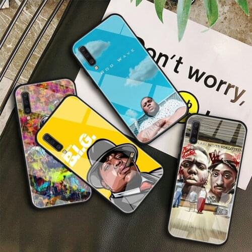 Rod wave DIY Tempered Glass Phone Case for Samsung Galaxy A10E A10S A20E A20S A40 A50 A60 A70 A80 A6 A7 A8 2018