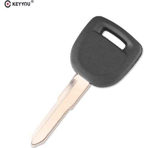 KEYYOU for Mazda Transponder Key Shell Uncut Blank Right Blade Cover Case Replacement Fob No Chip for Mazda 2 3 5 6 MX5 RX8