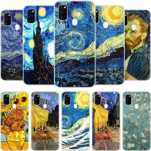 Van Gogh oil painting Case for Samsung Galaxy F41 M01 Core M02S M12 M21S M30S M31S M42 M51 M62 A6 A7 A8 Plus 2018 Silicone Cover