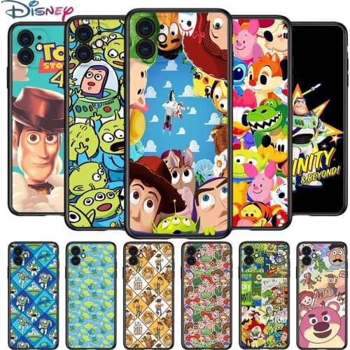 Toy Story Cartoon for Apple iPhone 12 Pro Max Mini 11 Pro XS Max X XR 6S 6 7 8 Plus 5S SE2020 Soft Black Phone Case