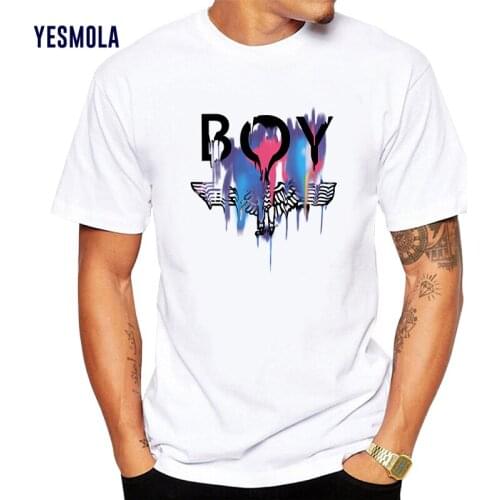 YESMOLA Boy Unisex Men Women Lovers Couple Style Fashion Cotton Short Sleeve O Neck T-shirt Boyfriend Gift Summer Streetwear Top