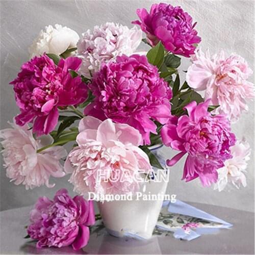 Flowers DIY Embroidery 11CT Cross Stitch Kits Craft Needlework Set Cotton Thread Printed Canvas Home Decoration Wholesale Sell