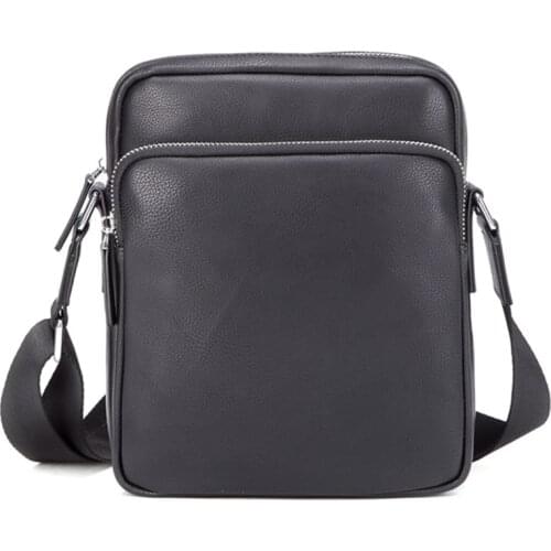 Luxury Brand Men Bags Business Leather Messenger Bag Casual Crossbody Bag Black Small Shoulder Bag For Male Travel Briefcase