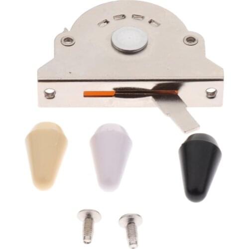 1 Set 3 Way Pickup Selector Switch+3pcs Toggle Swtich Tips for Replacement