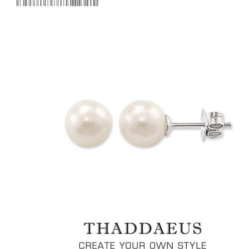 Stud Earrings Pearl,Europe Style Glam Fashion Good Jewerly For Women,2017 Gift In 925 Sterling Silver,Super Deals