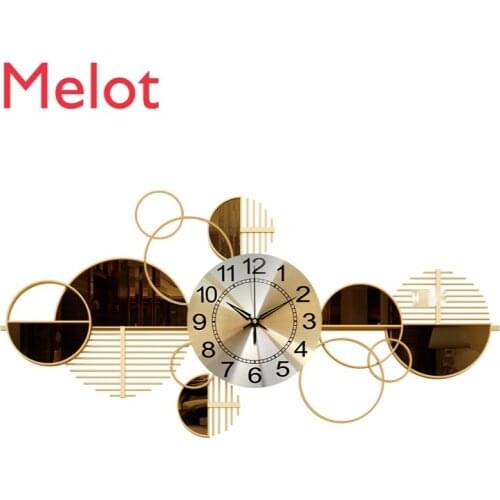 Light Luxury Clock Living Room Home Fashion Atmosphere Pocket Watch Modern Bedroom Decoration Noiseless Clock Wall Hanging