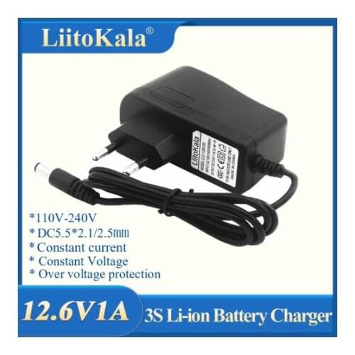 HK Liitokala 12.6V 1A lithium polymer battery charger 12 V constant current constant voltage battery pack