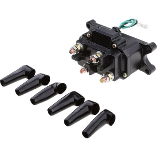 12V Solenoid Relay Contactor Winch Rocker Switch Thumb Universal For ATV UTV