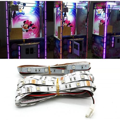 2 * 1.8 Meters DC12V 5050# Led Crane Game Machine Decorative Colorful Flashing Lights Paste Type