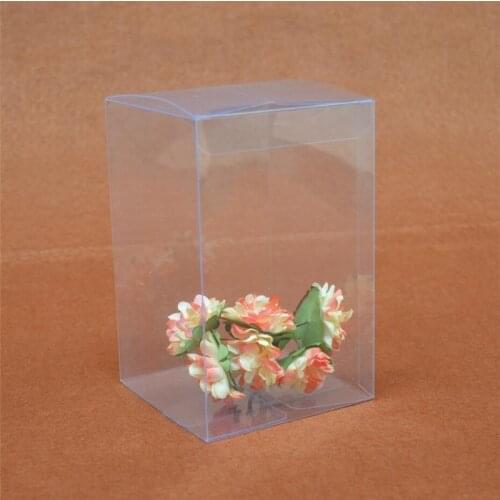 20PCS Large Clear PVC Box Packaging Boxes Wedding Christmas Gift Box Big Transparent Plastic Square Beauty Storage Box