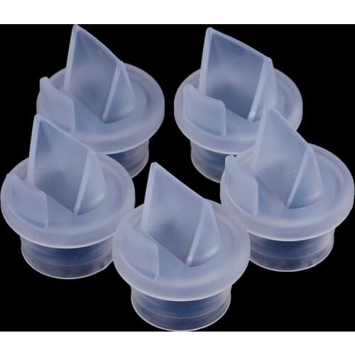 5Pcs Solid color backflow protection breast pump breastfeeding accessories Duckbill Valve Breast Pump