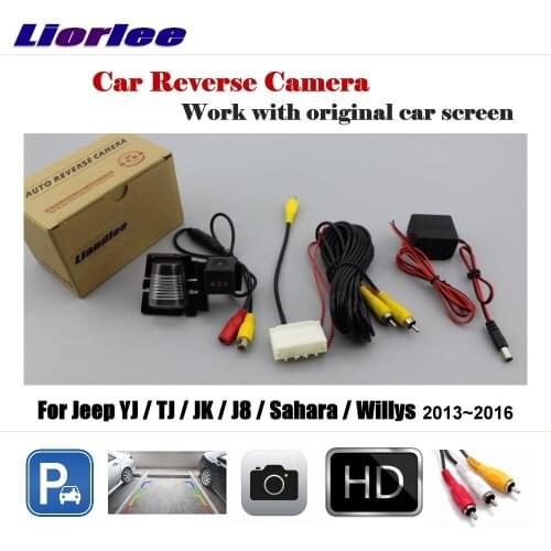 Car Reverse Rearview Camera For Jeep YJ / TJ / JK / J8 / Sahara / Willys2013~2016 Original Screen Backup Parking CAM