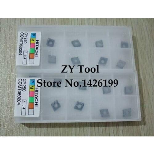 Free shopping! HITACHI 10PCS CCMT060204 CY250 lathe cutting tools CNC blade alloy carbide cutting tool carbide inserts
