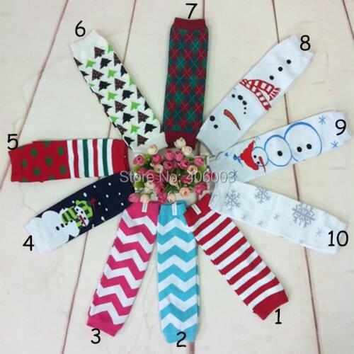 Free shipping baby boys 5pcs/lot merry christmas cotton leg warmers lot kids baby leg warmers