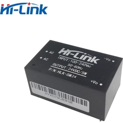 Free Shipping HLK-5M24 AC-DC Power Module Supply Step-Down 5W 24V 100~240V Input Hilink Original 50pcs/Lot