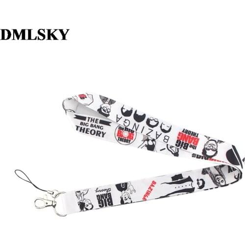 24pcs/lot DMLSKY Creative Funny Lanyard Keychain for keys Badge ID Mobile Phone Key rings Women Neck Straps Accessories M3657